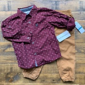 ✨NWT✨ Calvin Klein Jeans 24M Shirt and Pants Set